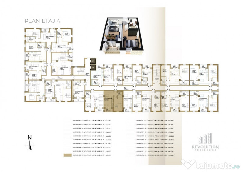 NEW! Apartamente 2 camere - Republicii 115, Baia Mare. 