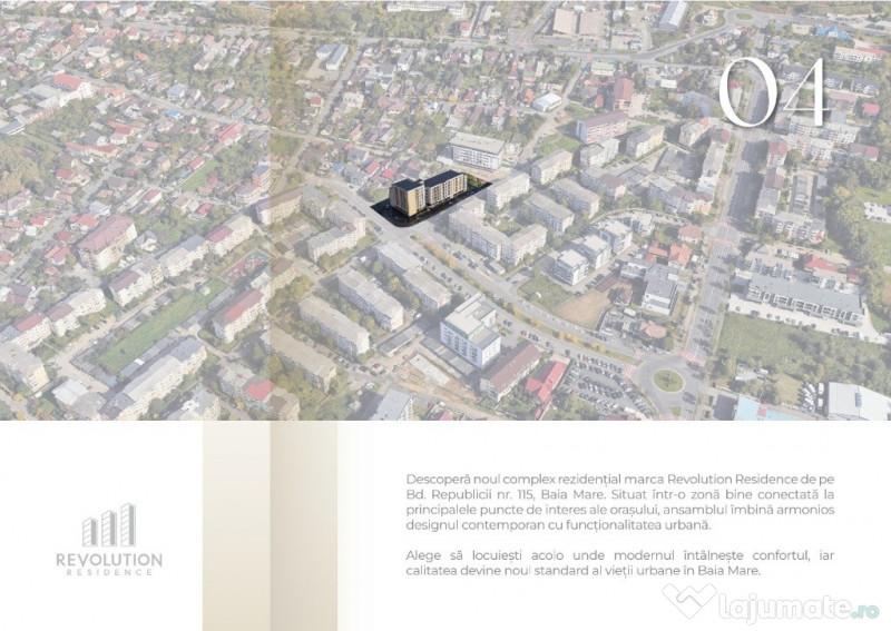 NEW! Apartamente 2 camere - Republicii 115, Baia Mare. 