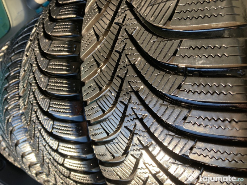Set jante BMW 5x120 R16 + cauciucuri iarna Hankook foarte bune + cadou 