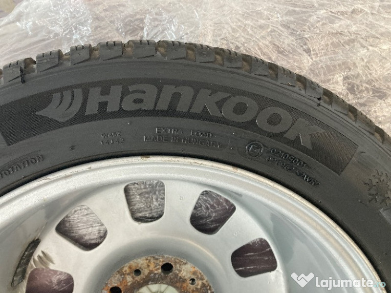 Set jante BMW 5x120 R16 + cauciucuri iarna Hankook foarte bune + cadou 