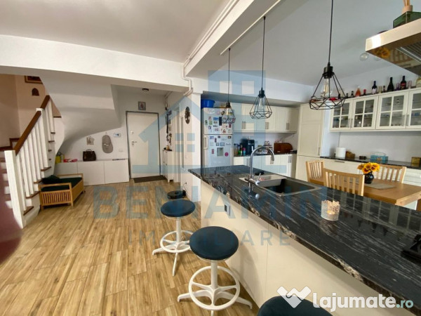 Apartament pe 2 nivele 133mp curte terasa George Enescu b... 