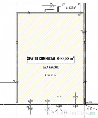 Spațiu comercial, 65 mp, zona Artema Shopping City