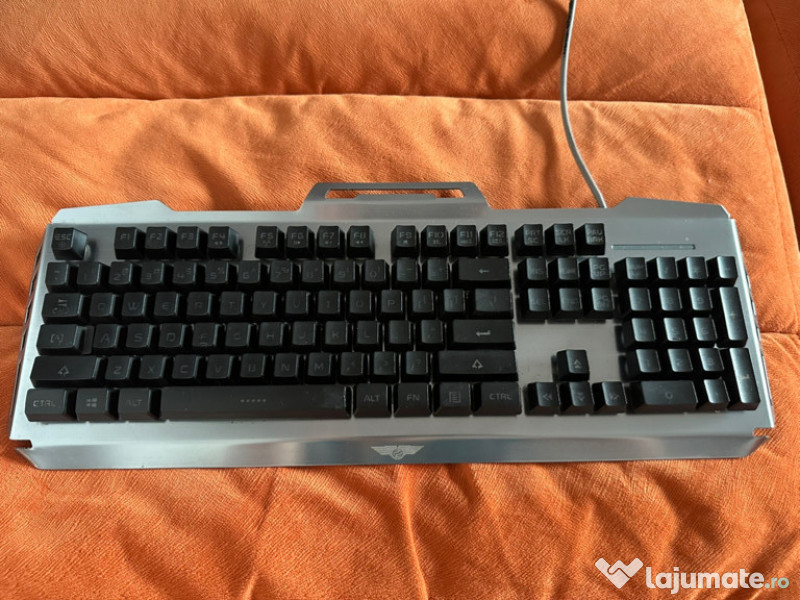 Tastatură gaming cu led - Black Silver 