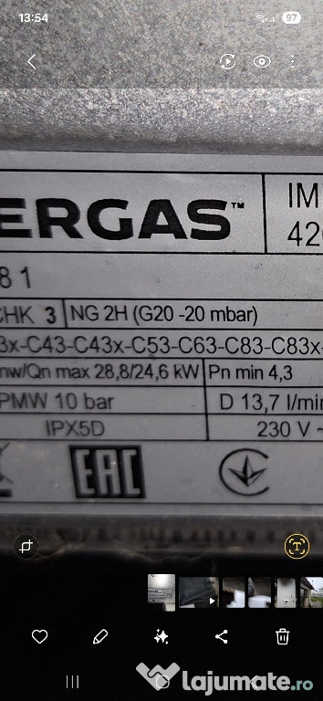 Centrală gaz Immergas Tera Victrix 