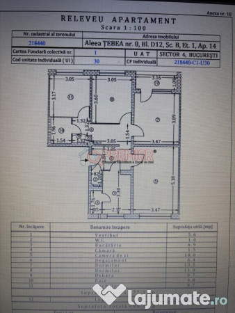 Brancoveanu - Nitu Vasile apartament 4 camere