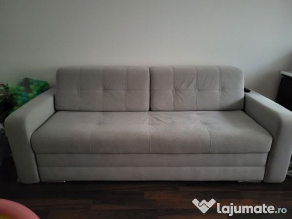 Canapea extensibila gri 