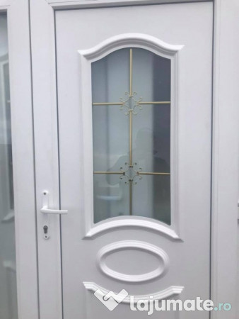 Usi termopan cu panel ornamental-vitraliu-pictata etc 