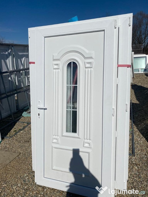 Usi termopan cu panel ornamental-vitraliu-pictata etc 