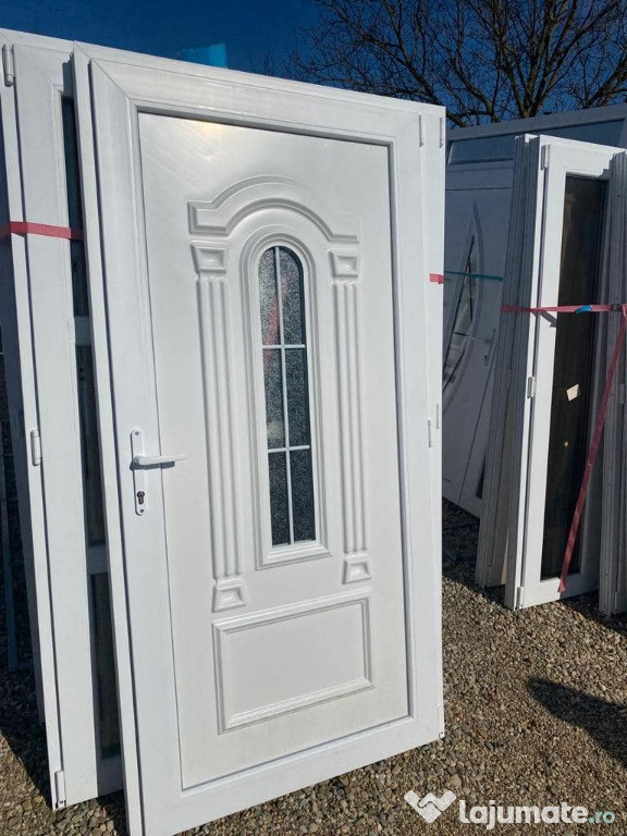 Usi termopan cu panel ornamental-vitraliu-pictata etc 