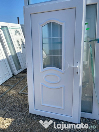 Usi termopan cu panel ornamental-vitraliu-pictata etc 