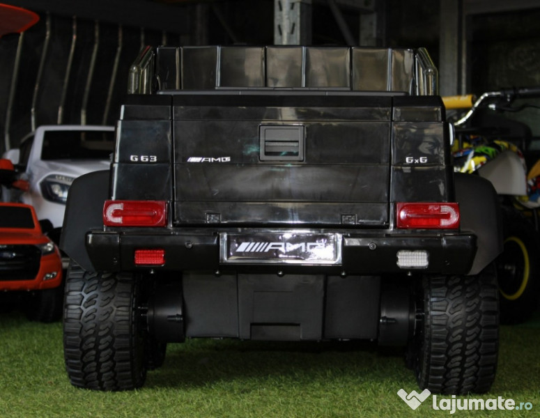 Masina Mercedes G63 6x6 cu Scaun tapitat + Scaun adulti