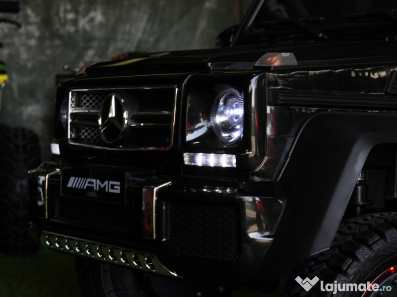 Masina Mercedes G63 6x6 cu Scaun tapitat + Scaun adulti