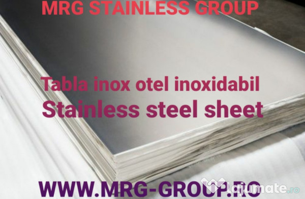 Tabla inox mata 0.8x1000x2000mm AISI 304 304L 1.4301 1.4307 