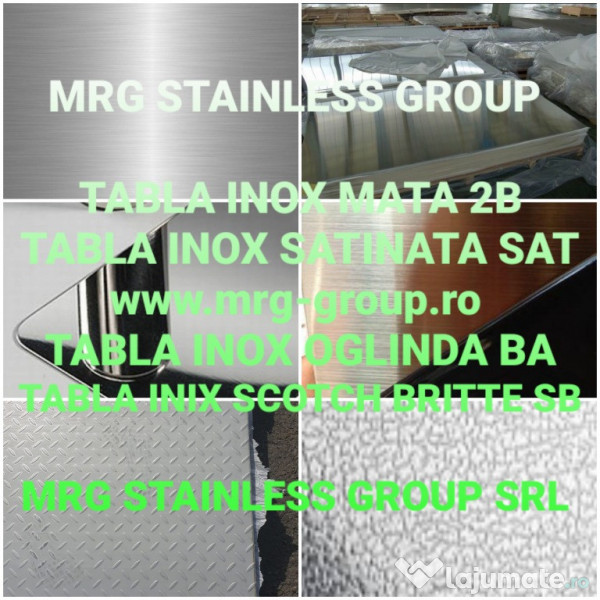 Tabla inox mata 0.8x1000x2000mm AISI 304 304L 1.4301 1.4307 