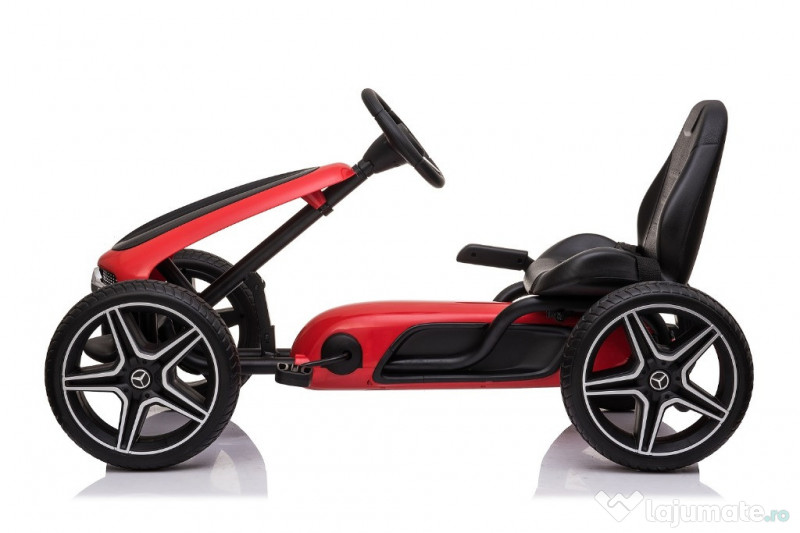Masinuta GO cu pedale pentru copii de la Mercedes #Rosu 