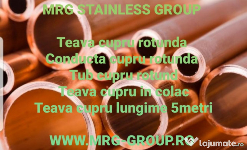 Tabla cupru Teava cupru Bara cupru alama bronz inox Sarma 