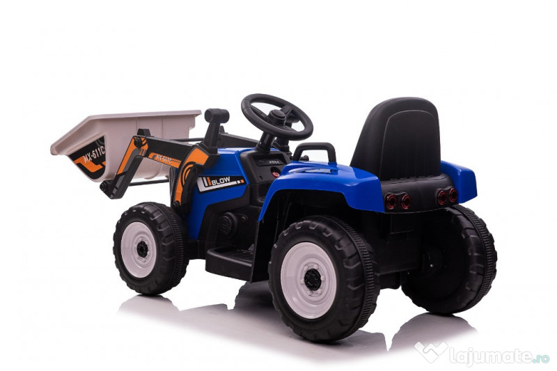 Excavator pentru copii BJ611C 70W 12V, cu pedala electrică 