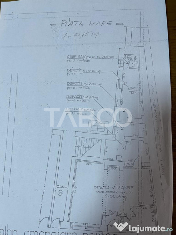 Spatiu comercial de inchiriat 84 mp utili in Sibiu Piata Mar 