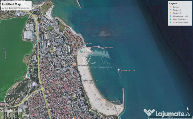 Teren Faleza Nord 305 mp cu deschidere 12 m 