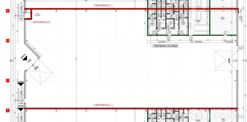 Hală industrială de închiriat 856 mp 