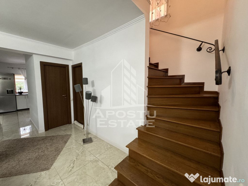 Duplex cu 4 camere si gar, P+1+M,mobilat si utilat, utili...