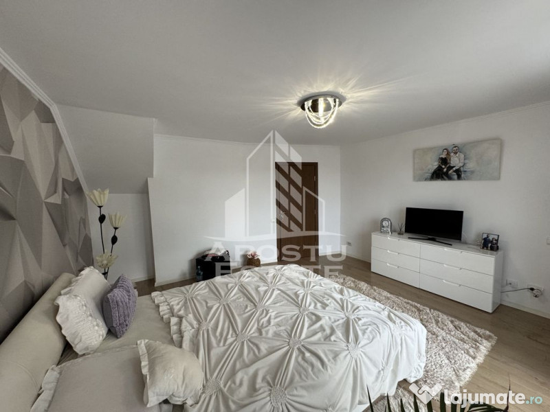 Duplex cu 4 camere si gar, P+1+M,mobilat si utilat, utili...