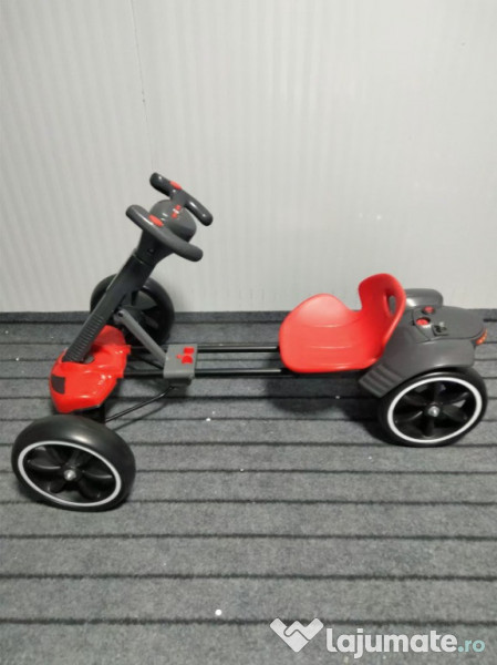 Go Kart electric pentru copii Kinderauto KT-001 45W pliabil RC BT #RED 