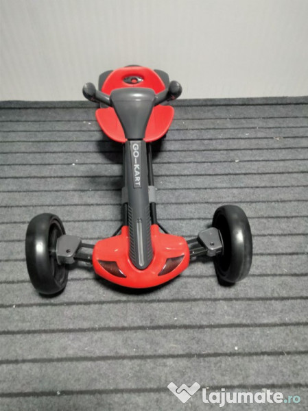 Go Kart electric pentru copii Kinderauto KT-001 45W pliabil RC BT #RED 