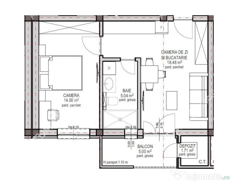 Apartament cu 2 camere si gradina proprie zona Lacul lui Bin 