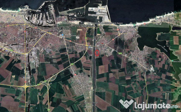 Teren de vanzare Agigea zona pod 