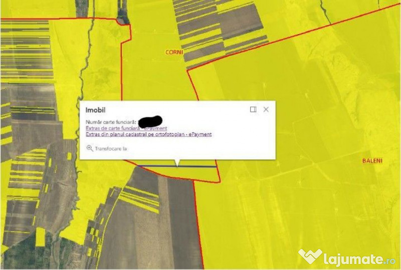 Teren Extravilan Corni, Cota parte 1/2, ID: R2581783 