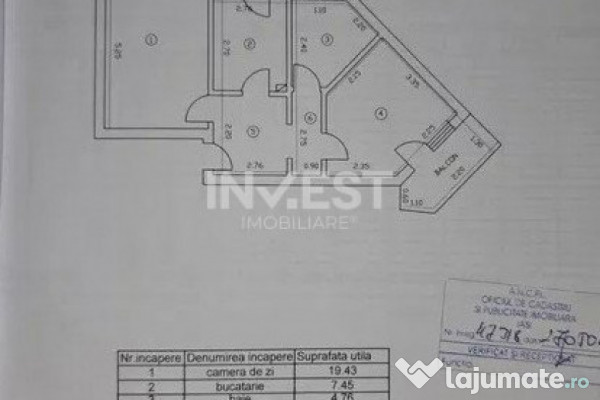 Apartament 2 camere decomandat - etaj intermediar - Baza 3 