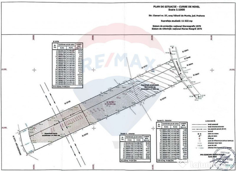 Teren intravilan 11.500 mp – Strada Cismari Vălenii ... 