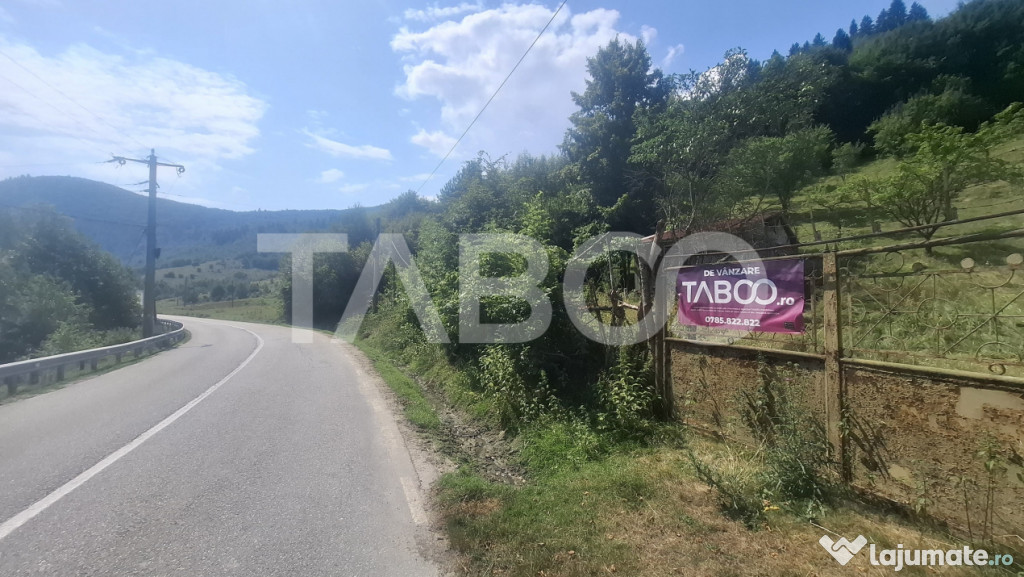 Teren 2500 mp Curmatura Rasinari 40 m deschidere la drum asf 