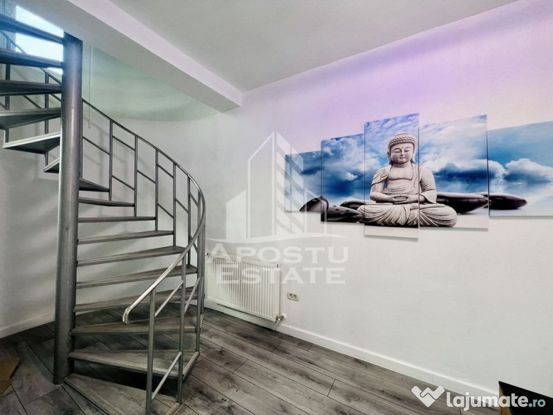 Apartament cu doua camere si scara interioara , zona Doro... 