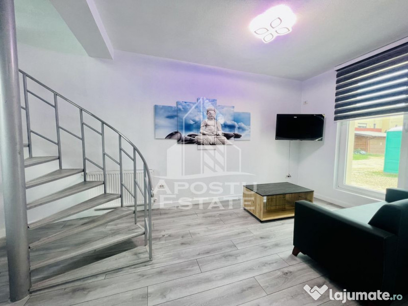 Apartament cu doua camere si scara interioara , zona Doro... 