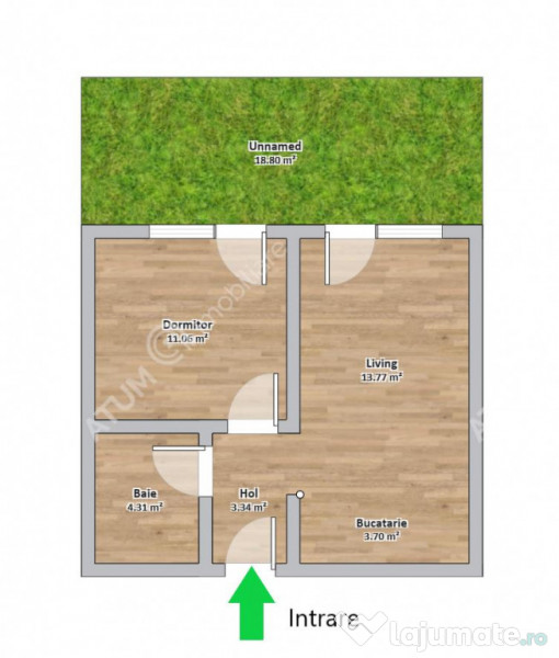 Apartament 2 camere curte si parcare in zona The Lake Home d 