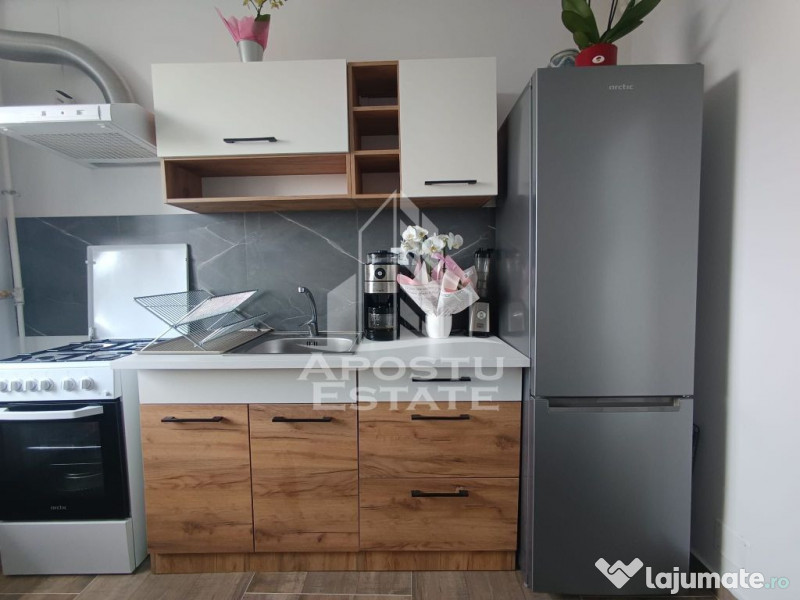 Apartament cu 1 camera complet mobilat si utilat in Giroc. 