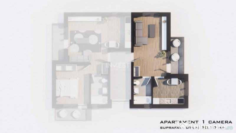 COMISION 0%! 1 CAMERA DECOMANDAT BLOC NOU PACURARI-REDIU 