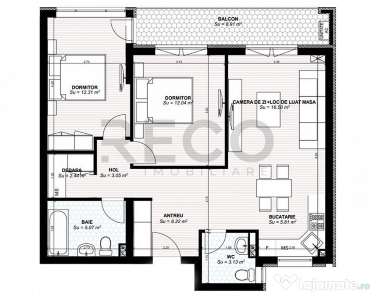 RECO Apartament 3 camere Ultracentral in Oradea 