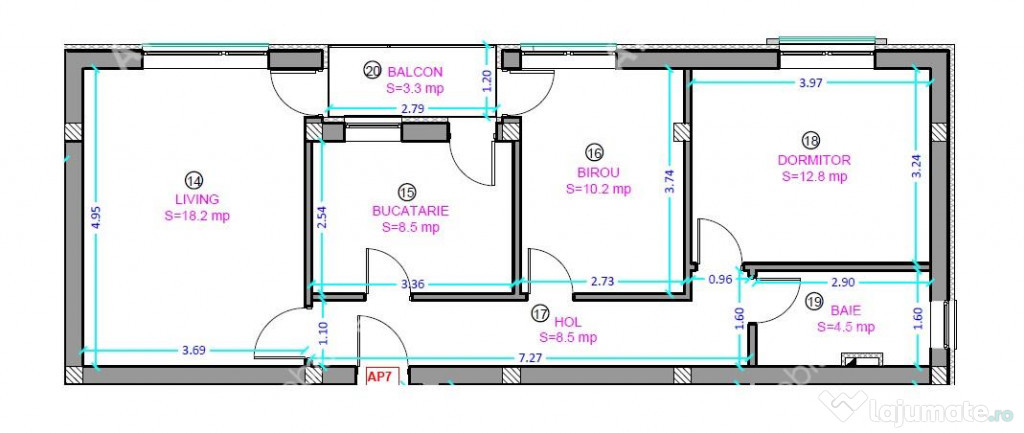 Apartament 3 camere loc parcare zona Octavian Goga Selimbar 