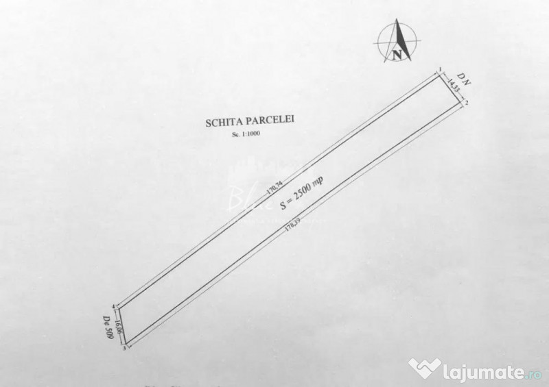 Teren intravilan 2.500 mp – Ovidiu, deschidere la DN2A 