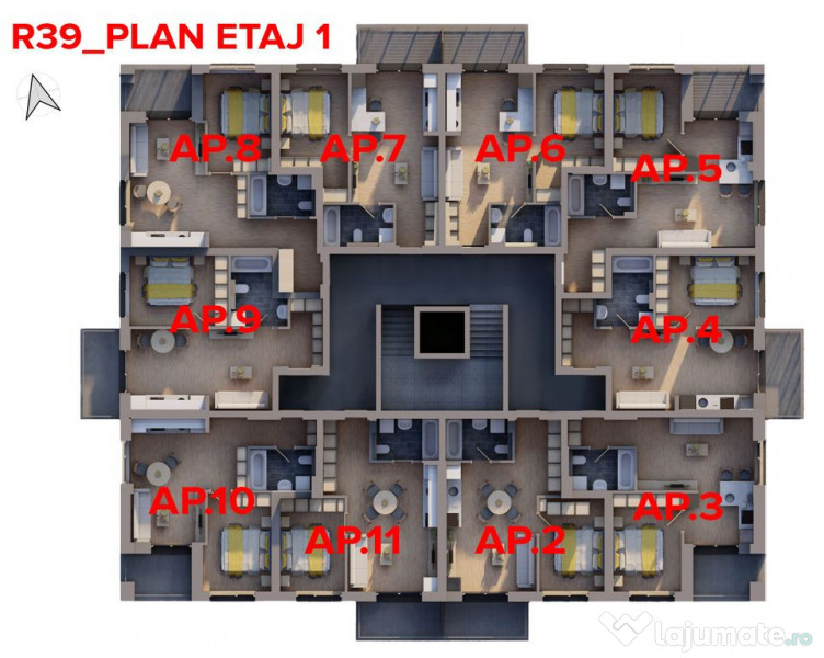 Apartament nou ARED, 44 mp utili – Direct de la dezvolt... 