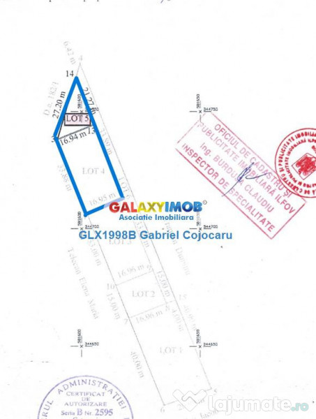 Teren de 754mp Corbeanca zona Laguna Albastra