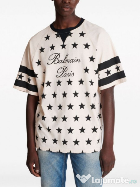 Balmain Paris Signature Stars T-shirt oversize 