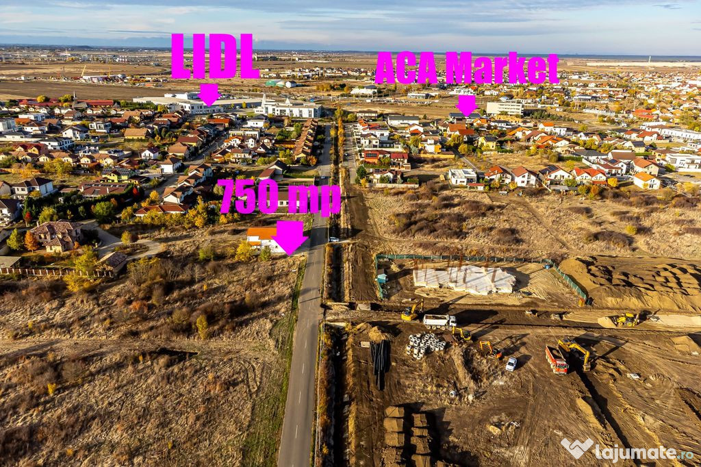 Teren 750 mp cu toate utilitățile | Via Carmina | proie...