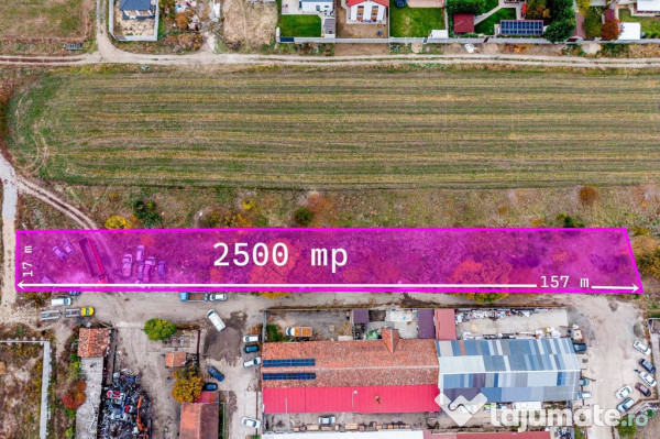 Teren de 2500 mp, cu posibilitate de parcelare în Bujac ...