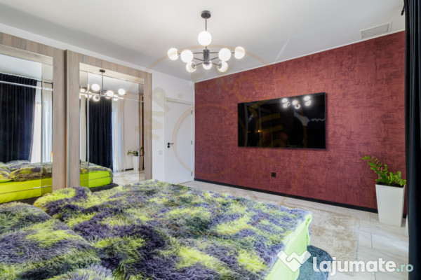 Casă superbă pe parter cu piscină, foișor și 1.000 mp t 