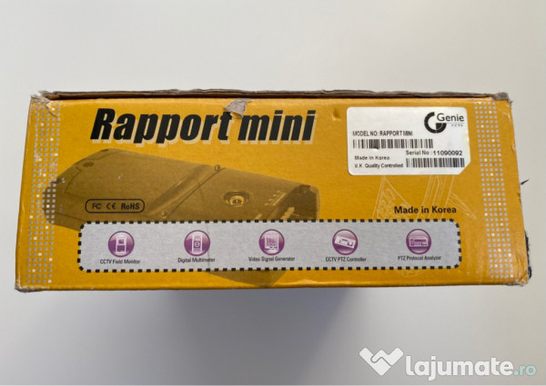 Tester Raport Mini CCTV pentru camere supraveghere 