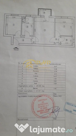 Apartament 3 camere in Bularga 